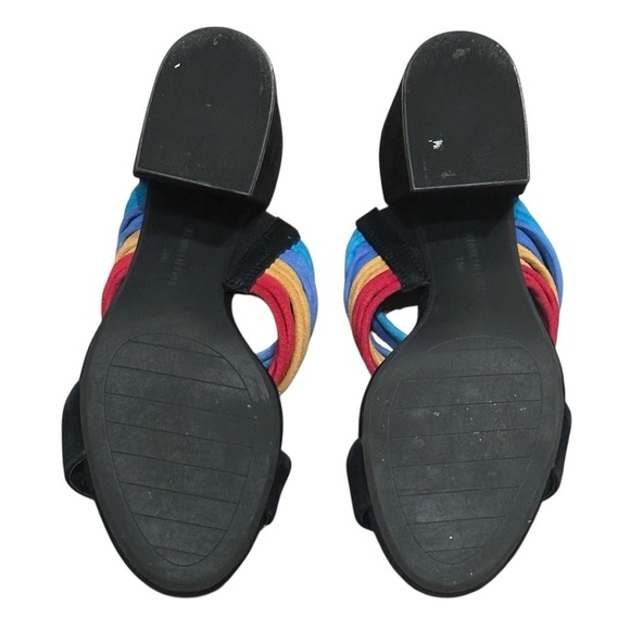 Kenneth Cole Hannon Strappy Sandals Mule Heel 7.5 - Picture 7 of 8